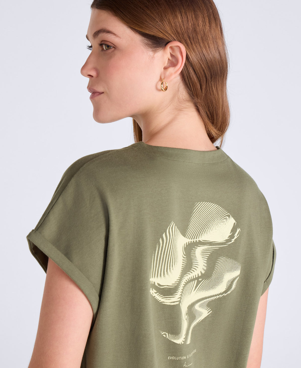 Holly Womens Logo T-Shirt - Khaki