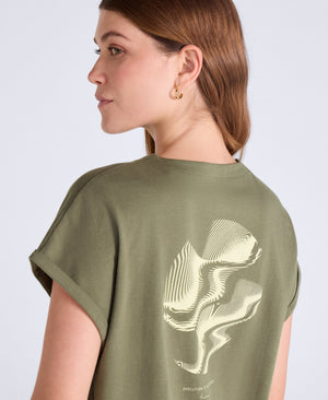 Holly Womens Logo T-Shirt - Khaki