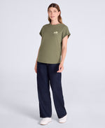 Holly Womens Logo T-Shirt - Khaki