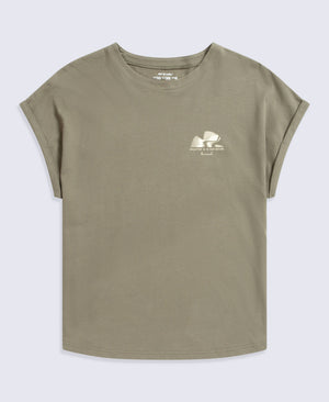 Holly Womens Logo T-Shirt - Khaki