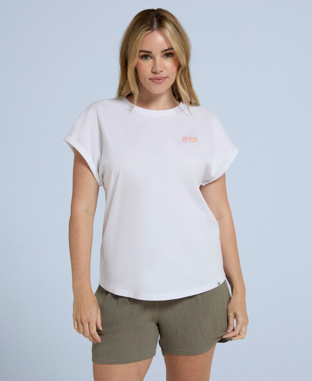 Holly Womens Organic Logo T-Shirt - White