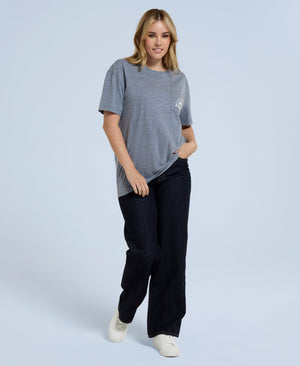 Elena Womens Pocket T-Shirt - Navy