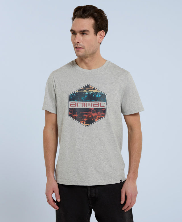 Jacob Mens Organic Logo T-Shirt - Grey