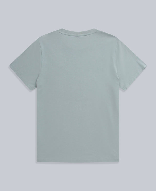 Jacob Mens Organic Front Graphic Tee - Pale Blue