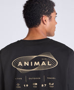 Chase Mens Graphic Relaxed T-Shirt - Black