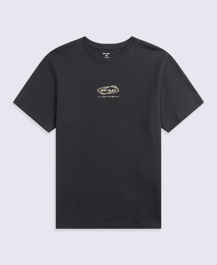 Chase Mens Graphic Relaxed T-Shirt - Black