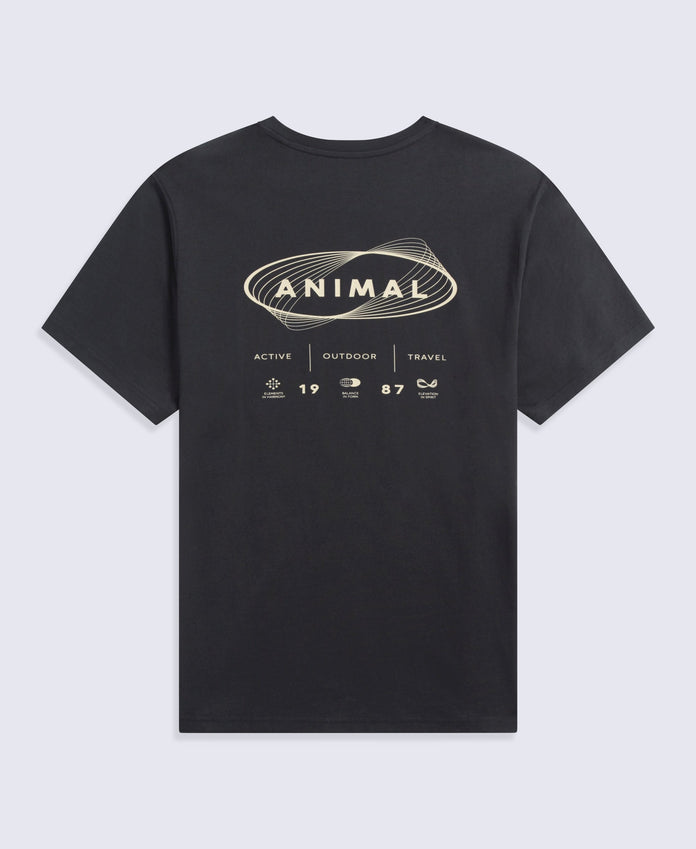Chase Mens Graphic Relaxed T-Shirt - Black