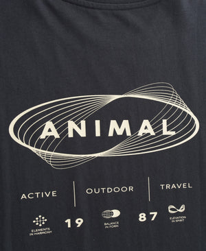 Chase Mens Graphic Relaxed T-Shirt - Black