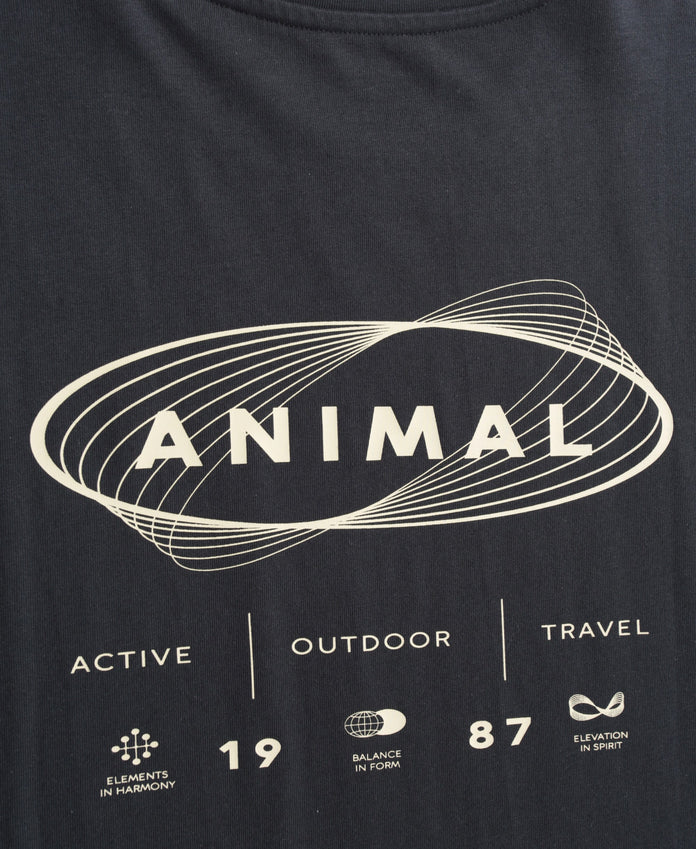 Chase Mens Graphic Relaxed T-Shirt - Black