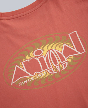Chase Mens Graphic Relaxed T-Shirt - Burnt Orange