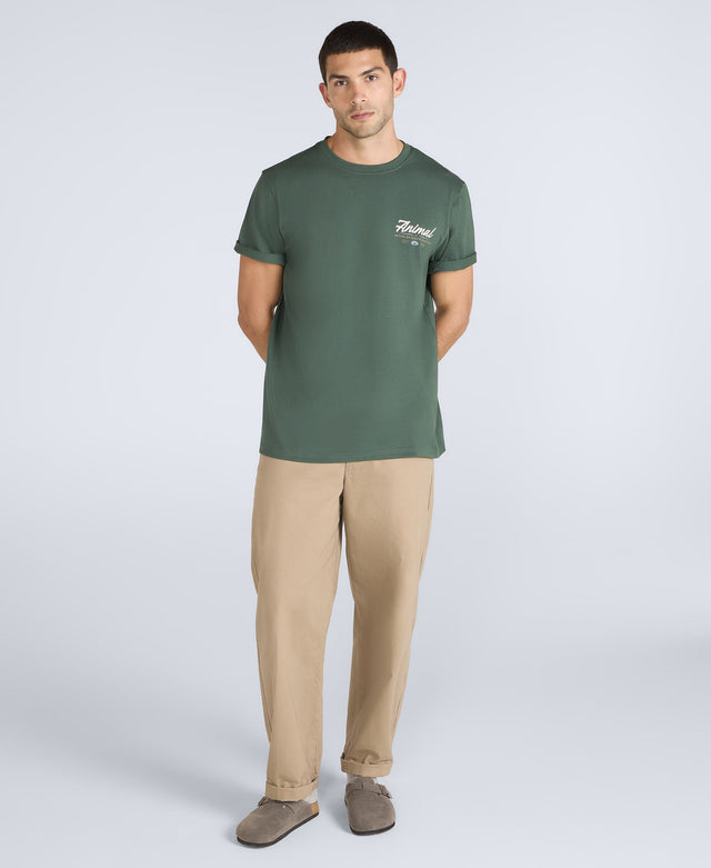 Chase Mens Graphic Relaxed T-Shirt - Green