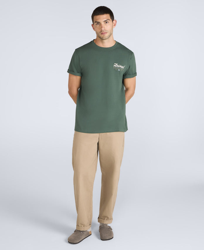 Chase Mens Graphic Relaxed T-Shirt - Green