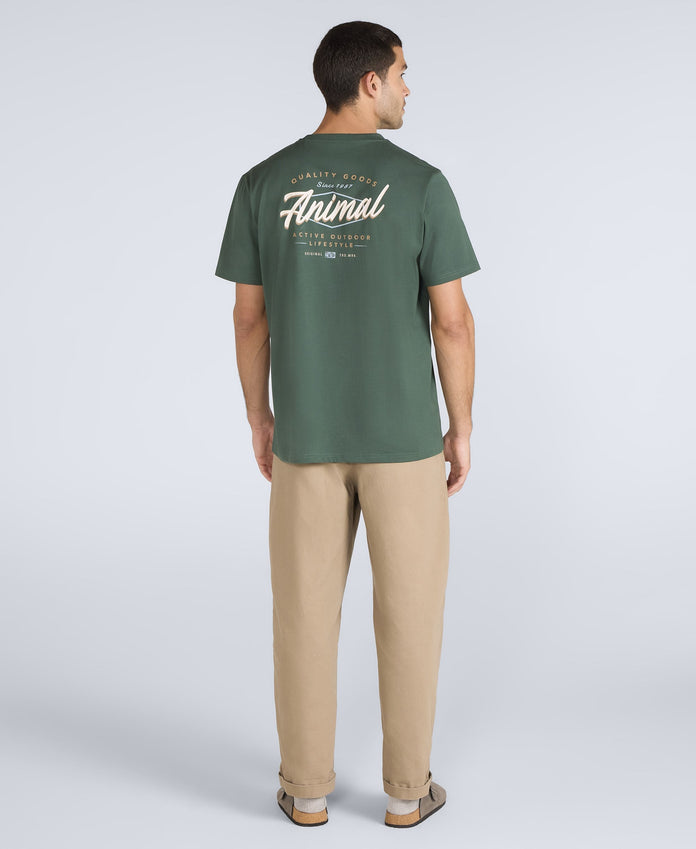 Chase Mens Graphic Relaxed T-Shirt - Green