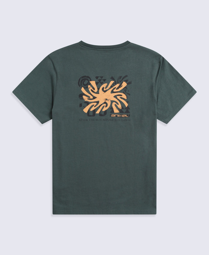 Chase Mens Graphic Relaxed T-Shirt - Green