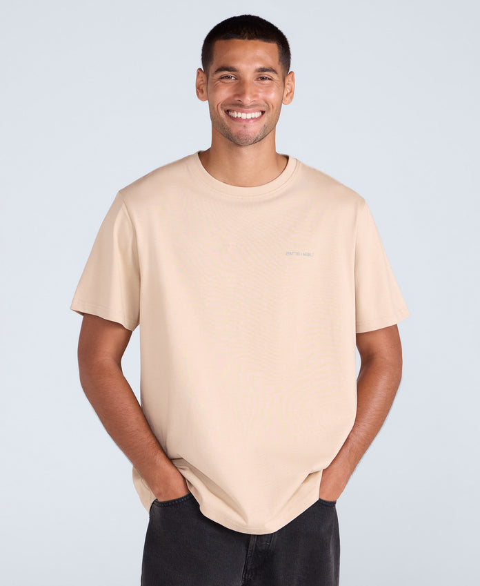 Chase Mens Relaxed T-Shirt - Light Beige