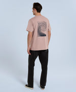 Chase Mens Organic Graphic T-Shirt - Light Pink