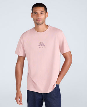 Chase Mens Graphic Relaxed T-Shirt - Pink