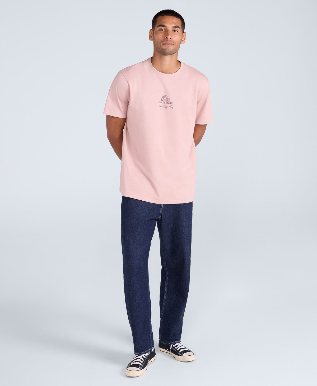 Chase Mens Graphic Relaxed T-Shirt - Pink