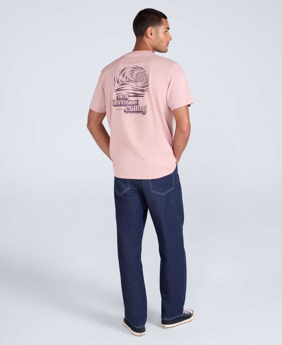 Chase Mens Graphic Relaxed T-Shirt - Pink