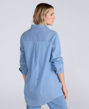 Seya Womens Beach Shirt - Light Blue