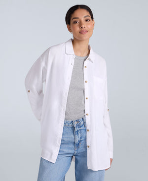 Seya Womens Beach Shirt - White