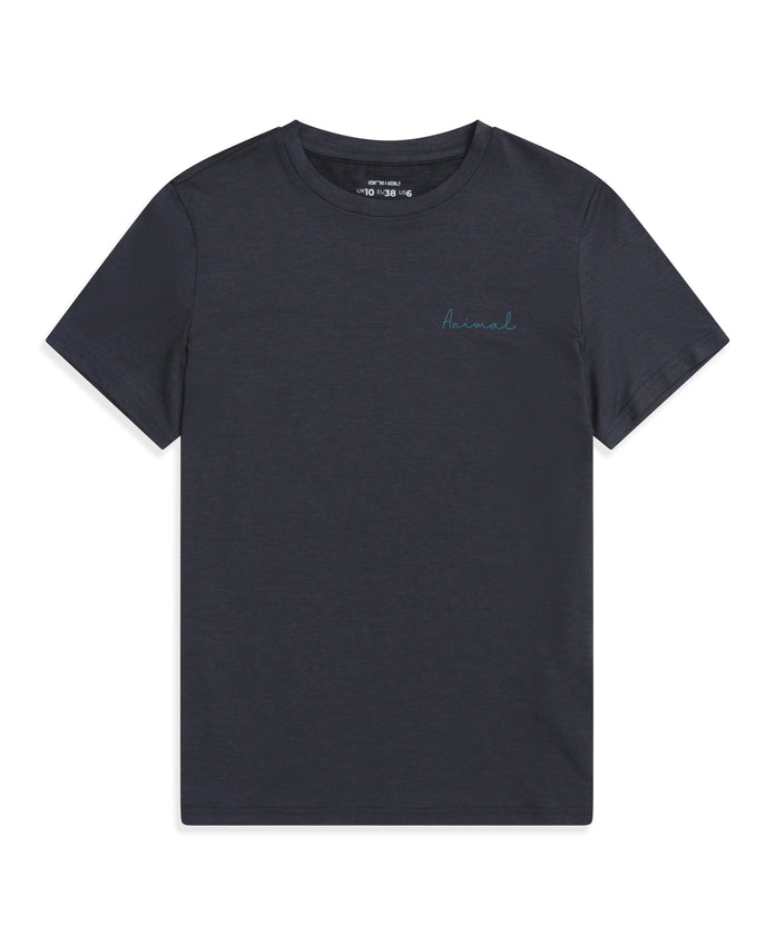 Latero Womens Hybrid Swim T-Shirt - Jet Black