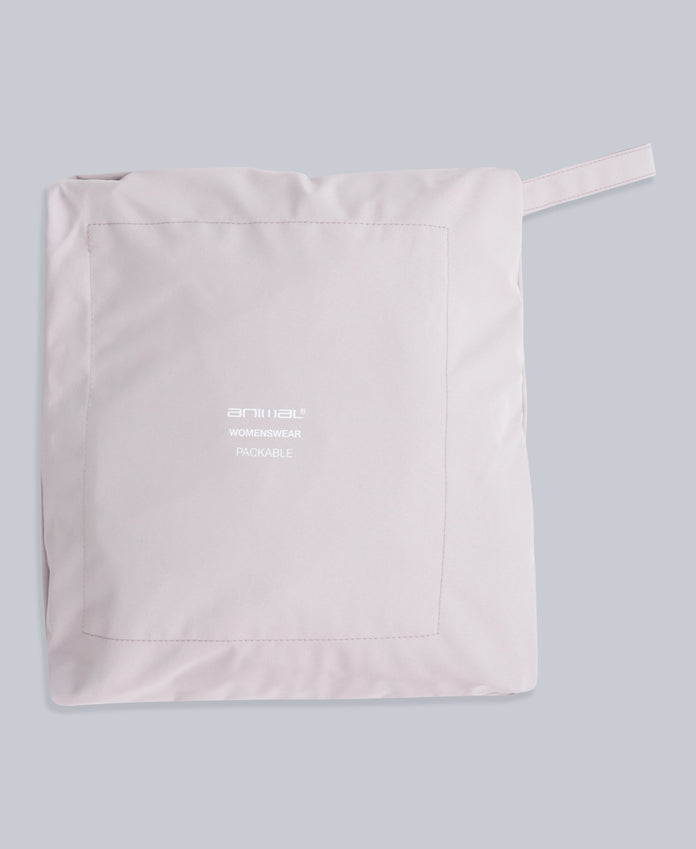 Pace Womens Waterproof Packable Jacket - Beige