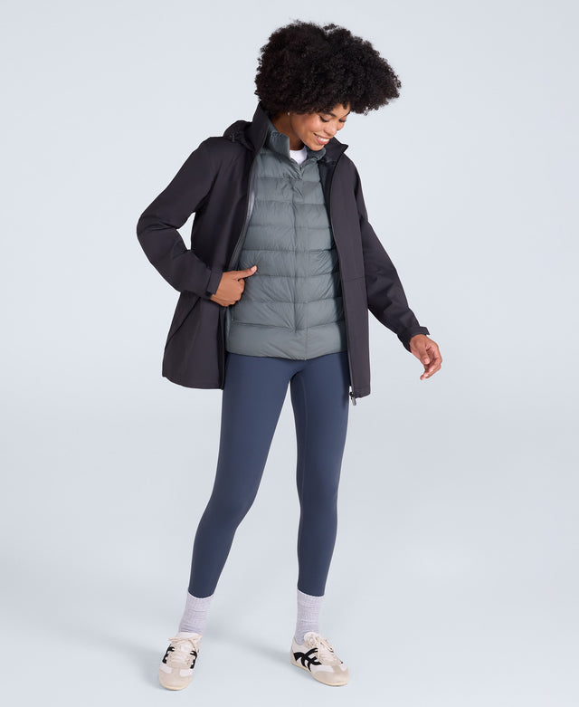 Pace Womens Waterproof Packable Jacket - Black