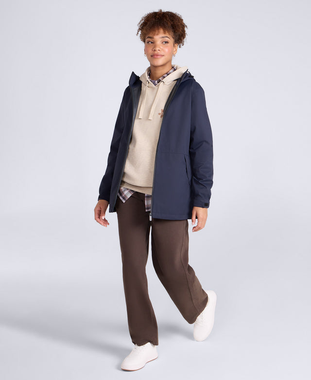 Pace Womens Waterproof Packable Jacket - Dark Blue