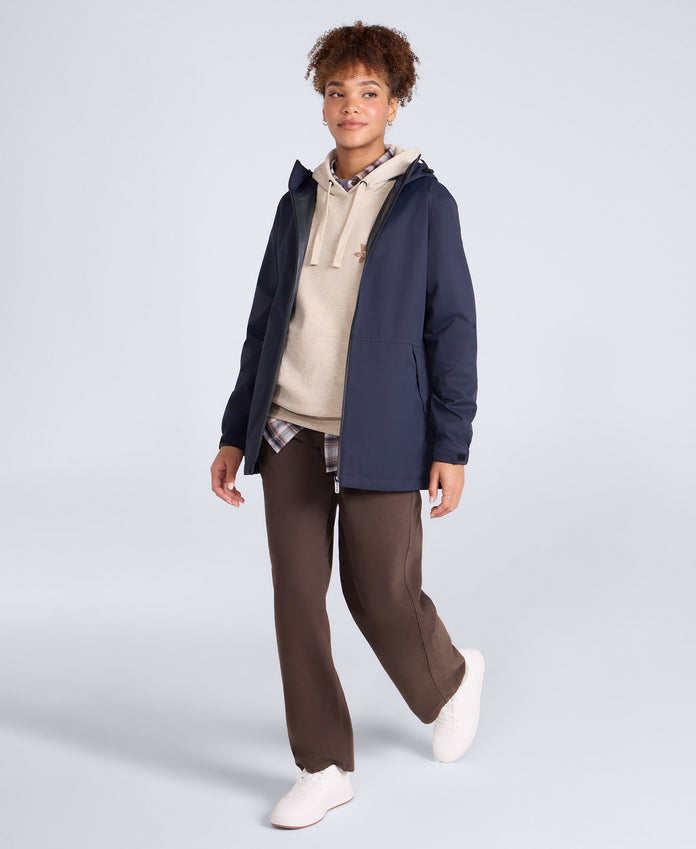 Pace Womens Waterproof Packable Jacket - Dark Blue