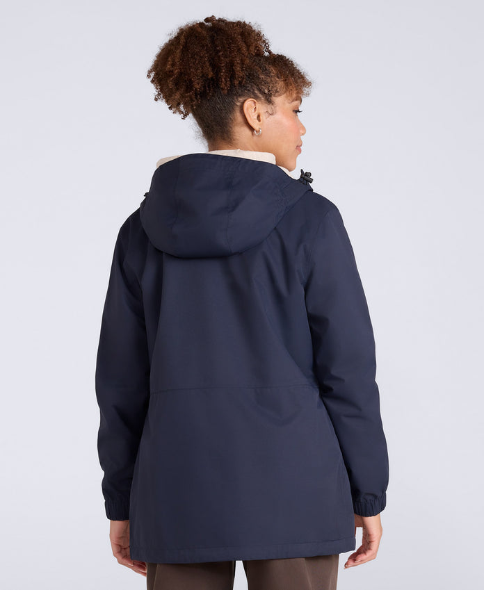 Pace Womens Waterproof Packable Jacket - Dark Blue