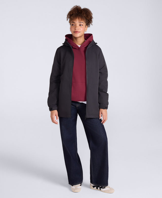 Pace Womens Waterproof Packable Jacket - Jet Black