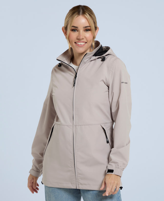 Pace Womens Packable Waterproof Jacket - Light Beige