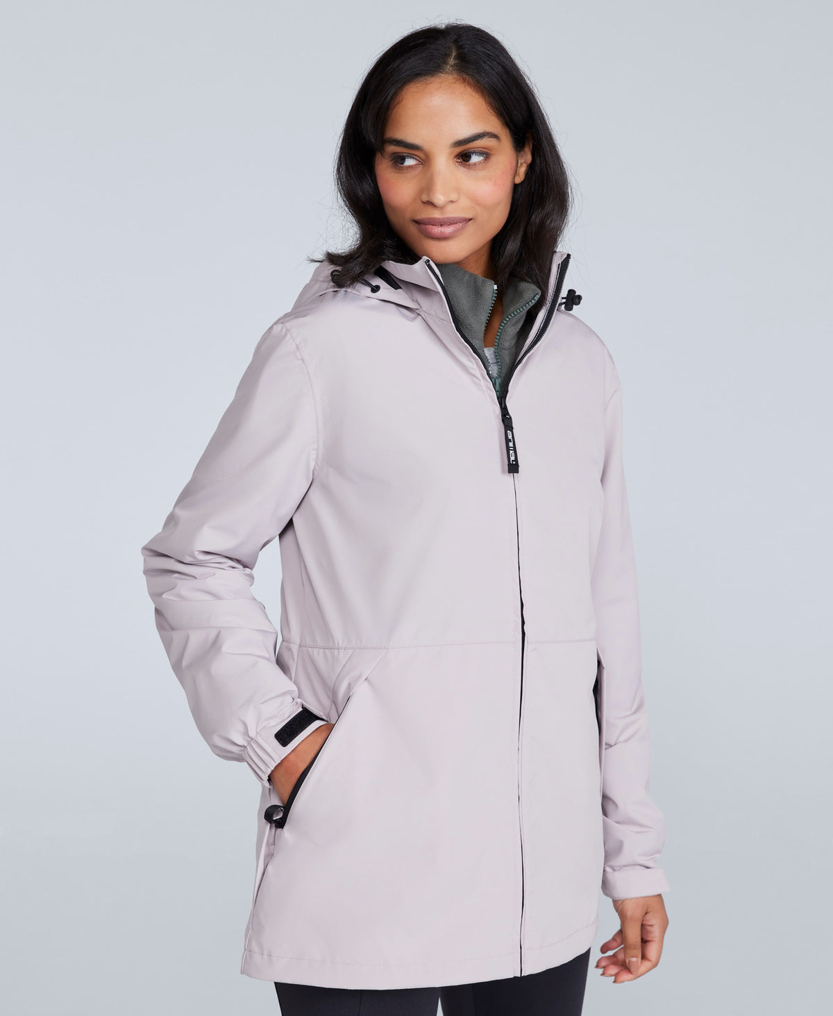 Pace Womens Waterproof Packable Jacket - Light Beige