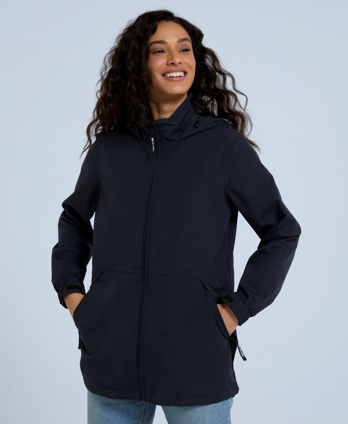 Pace Womens Waterproof Packable Jacket - Navy