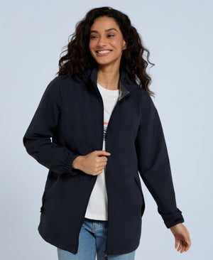 Pace Womens Waterproof Packable Jacket - Navy