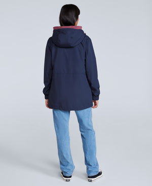 Pace Womens Waterproof Packable Jacket - Navy