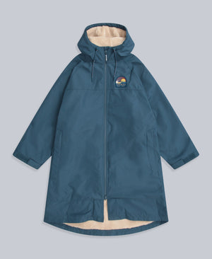 Hazey Mens Waterproof Beach Parka - Blue