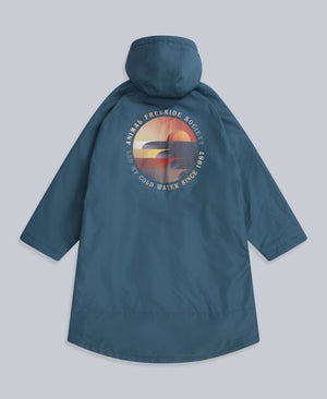 Hazey Mens Waterproof Beach Parka - Blue