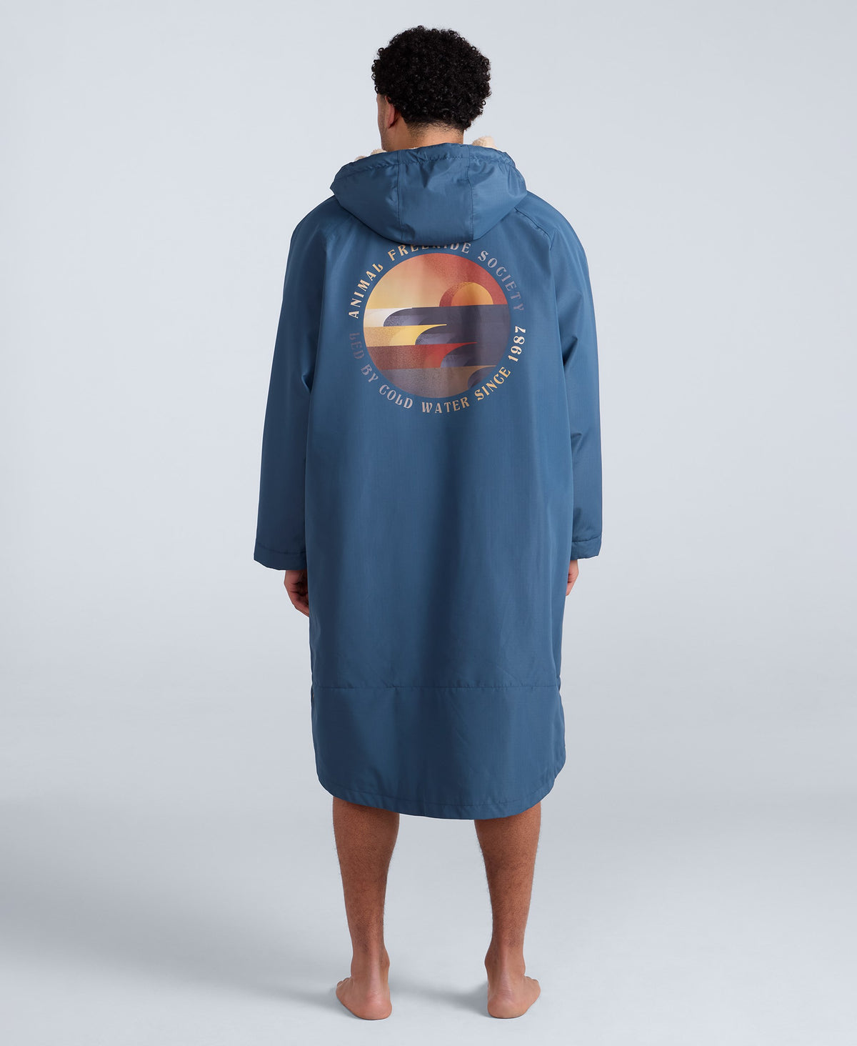 Hazey Mens Waterproof Beach Parka - Blue
