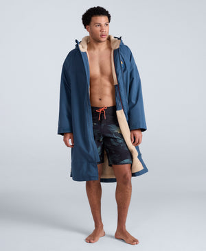 Hazey Mens Waterproof Beach Parka - Blue