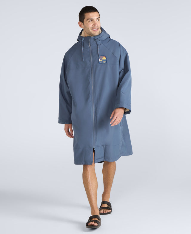 Hazey Mens Waterproof Beach Parka - Blue
