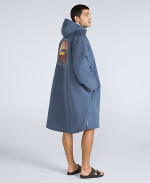 Hazey Mens Waterproof Beach Parka - Blue