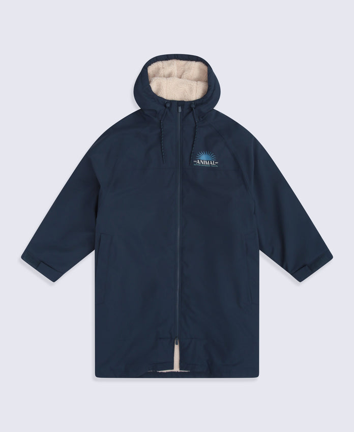 Hazey Mens Waterproof Beach Parka - Navy