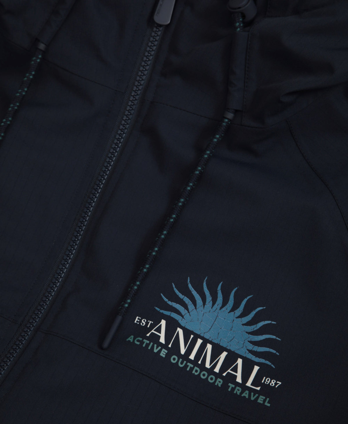 Hazey Mens Waterproof Beach Parka - Navy