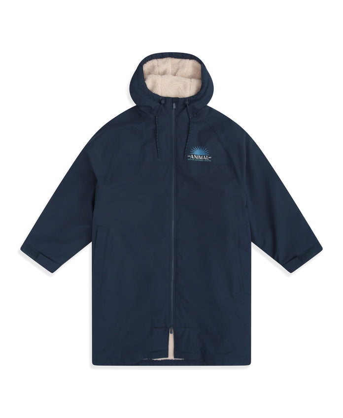 Hazey Mens Waterproof Beach Parka - Navy