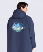 Hazey Mens Waterproof Beach Parka - Navy
