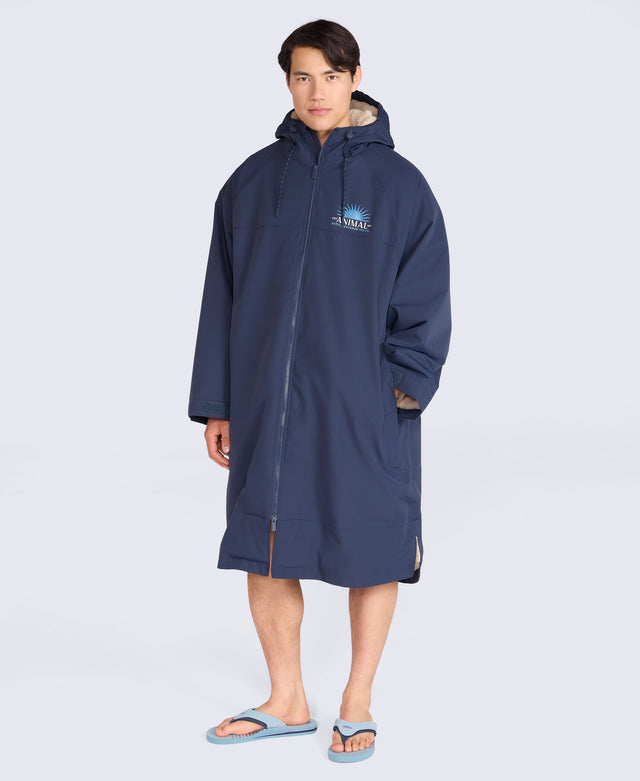 Hazey Mens Waterproof Beach Parka - Navy