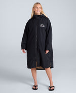 Hazey Womens Waterproof Beach Parka - Black