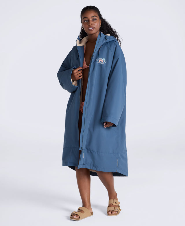 Hazey Womens Waterproof Beach Parka - Blue